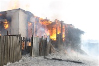 Пожар в жилом бараке, Щекино. 23 января 2014, Фото: 18