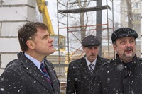 Губернатор посетил строящийся в Богородицке ФОК. 1 апреля 2014, Фото: 4
