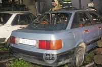 В Туле пожар уничтожил дом и три автомобиля, Фото: 4