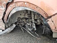 В ДТП на трассе М-2 в Туле у внедорожника оторвало колесо, Фото: 9