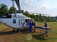 Жительницу Тульской области доставили в щекинскую больницу на вертолете, Фото: 4