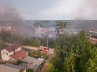 В Туле сгорел заброшенный склад, Фото: 12