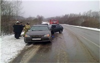 ДТП на 59-км автодороги Тула-Белев. 5 января 2014, Фото: 1