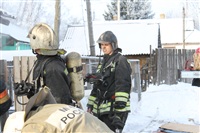 Пожар в жилом бараке, Щекино. 23 января 2014, Фото: 23