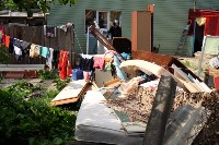 В Плеханово начали сносить дома в цыганском таборе, Фото: 71