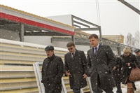 Губернатор посетил строящийся в Богородицке ФОК. 1 апреля 2014, Фото: 7
