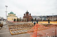 На площади Ленина начали устанавливать Губернский каток и главную ёлку Тулы, Фото: 22