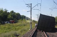 В Тульской области грузовой поезд сошел с рельсов, Фото: 6