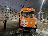 На ул. Советской в Туле столкнулись служебный трамвай и автобус, Фото: 3