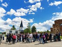 Жуткое ДТП в Суворове: проститься с погибшим полицейским пришли сотни человек, Фото: 15