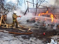 Пожар в Донском днём 29 декабря, Фото: 1