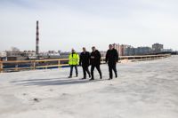 Алексей Дюмин проверил, как ведется строительство моста через Упу, Фото: 29