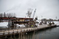 Возведение моста через Упу в Туле: строители рассказали об уникальности сооружения, Фото: 16