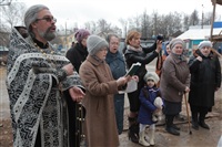 Освящение креста купола Свято-Казанского храма, Фото: 2