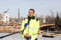 Алексей Дюмин проверил, как ведется строительство моста через Упу, Фото: 16