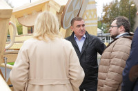 Губернатор проинспектировал ремонт ДК и благоустройство в Алексине, Фото: 3