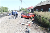 В Узловском районе поезд протаранил легковушку, Фото: 11