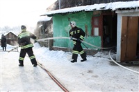 Пожар в жилом бараке, Щекино. 23 января 2014, Фото: 13