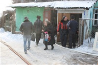 Пожар в жилом бараке, Щекино. 23 января 2014, Фото: 12