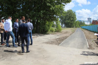 В Туле общественники проверили качество ремонта Одоевского путепровода и шоссе, Фото: 3