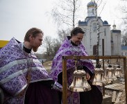 Митрополит Алексий освятил колокола храма в поселке Рождественский, Фото: 16