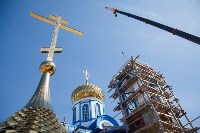Установка купола Свято-Казанского храма в Мясново, Фото: 7