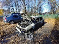 Ночной пожар в Петелино: огонь повредил три автомобиля, Фото: 8