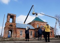 Храм в селе Ефремовского района обрел купол и крест, Фото: 25